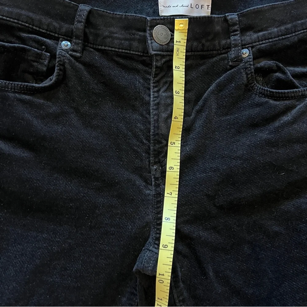 LOFT Black Corduroy Skinny Jeans Size 4 - Picture 10 of 14